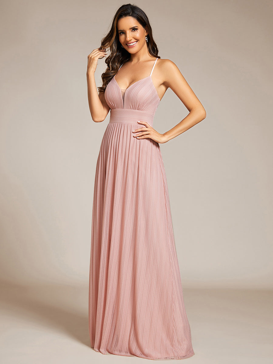 Sparkle Sleeveless Backless Cross Strap Formal Evening Dress - CALABRO®