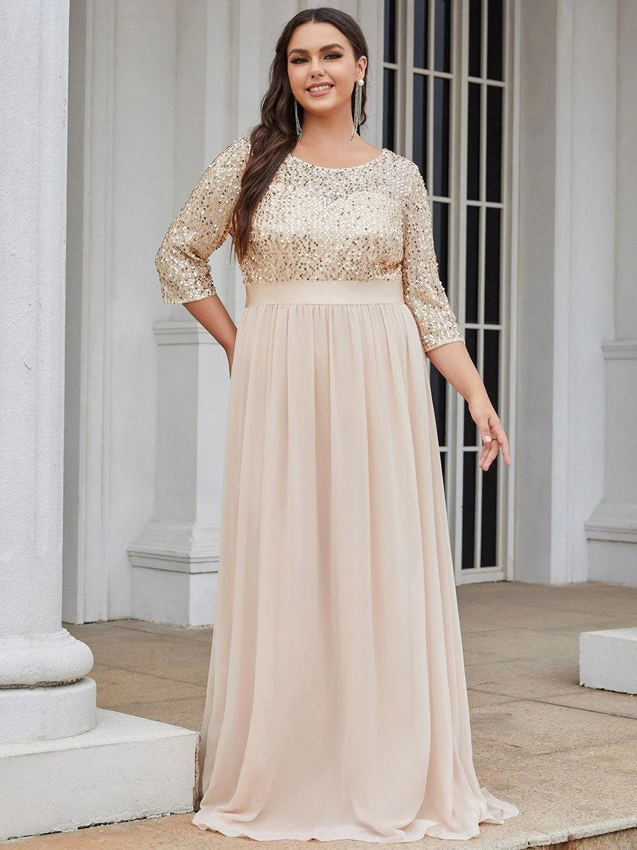 Long Tulle & Sequin Evening Dresses for Mother of the Bride