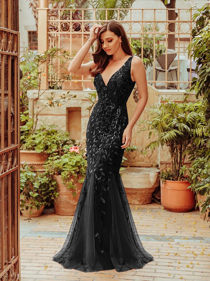 Classic Fishtail Sequin Evening Dresses for Women - CALABRO®