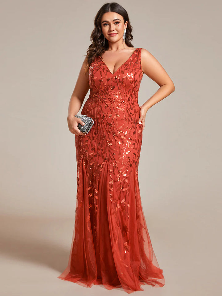 Classic Fishtail Sequin Evening Dresses for Women - CALABRO®