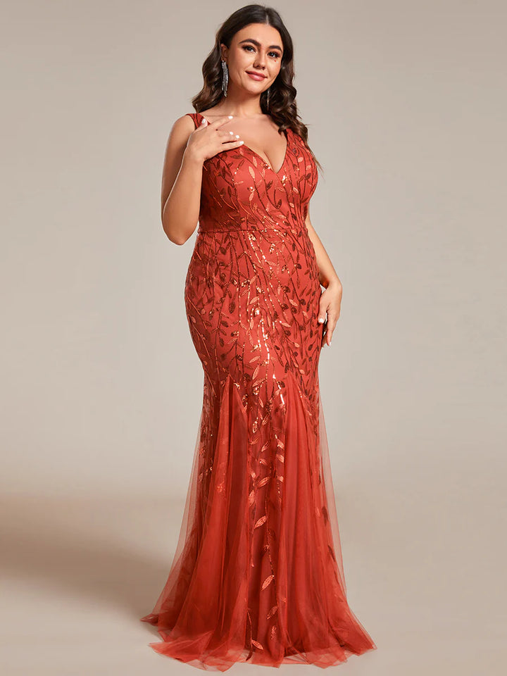 Classic Fishtail Sequin Evening Dresses for Women - CALABRO®