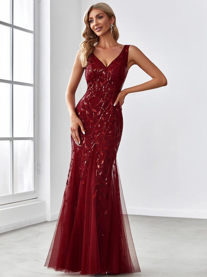 Classic Fishtail Sequin Evening Dresses for Women - CALABRO®