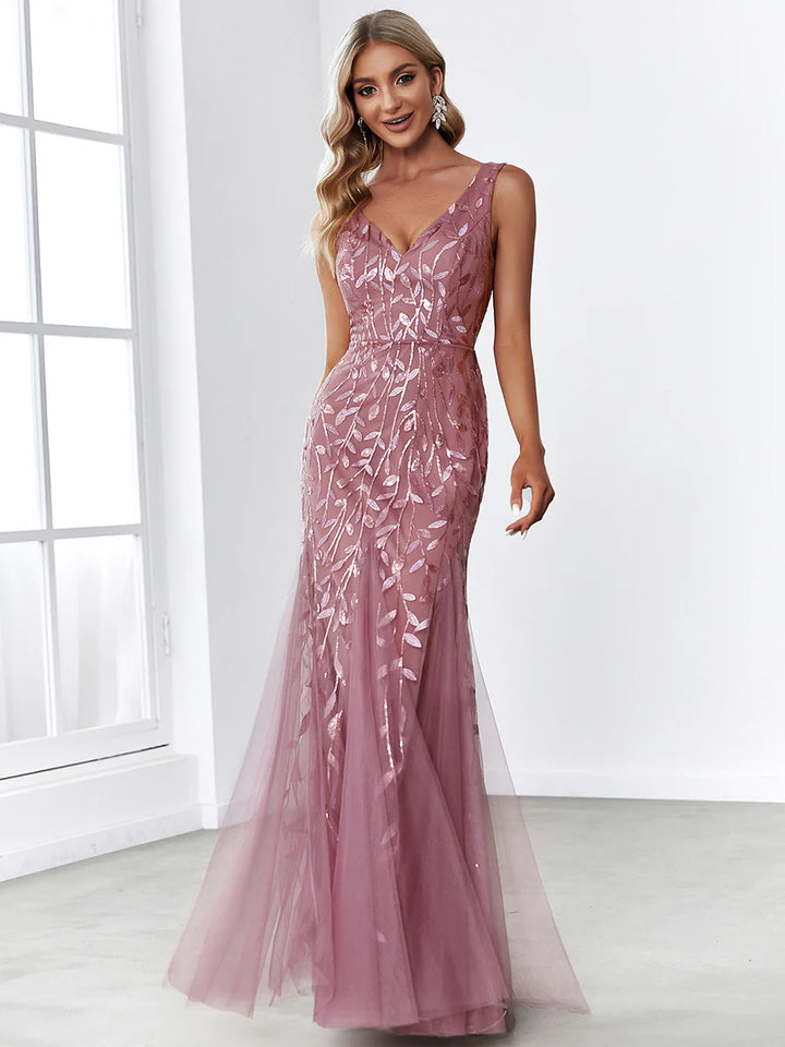 Classic Fishtail Sequin Evening Dresses for Women - CALABRO®