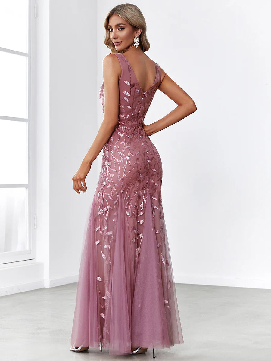 Classic Fishtail Sequin Evening Dresses for Women - CALABRO®