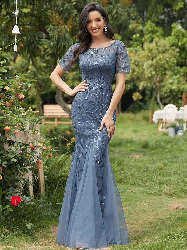 Sequin Print Fishtail Tulle Dresses for Party - CALABRO®