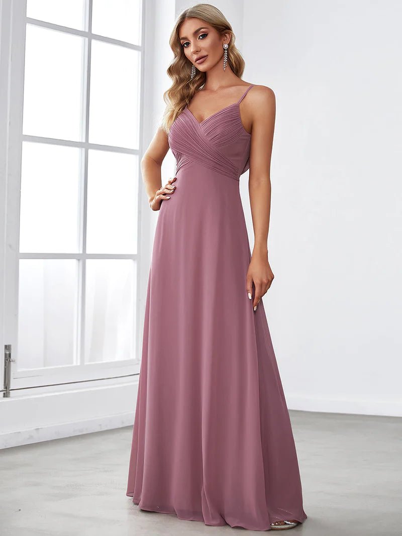 Cowl Back Sweetheart Neckline Evening Dress - CALABRO®