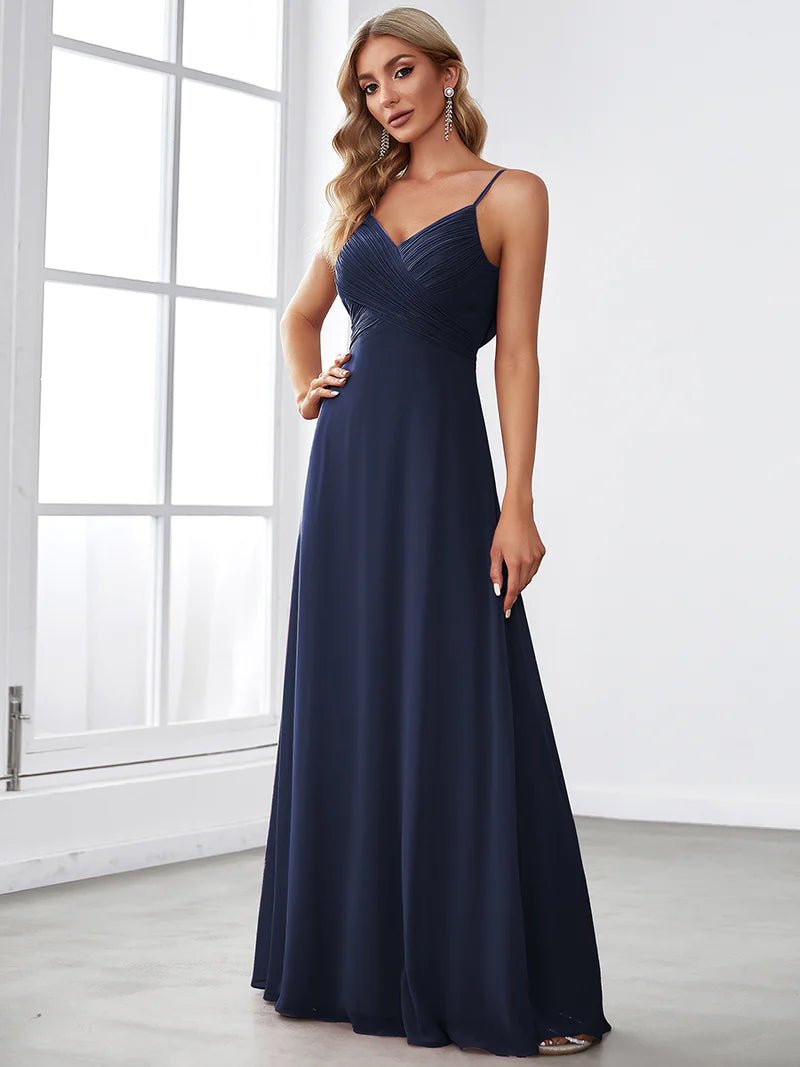 Cowl Back Sweetheart Neckline Evening Dress - CALABRO®