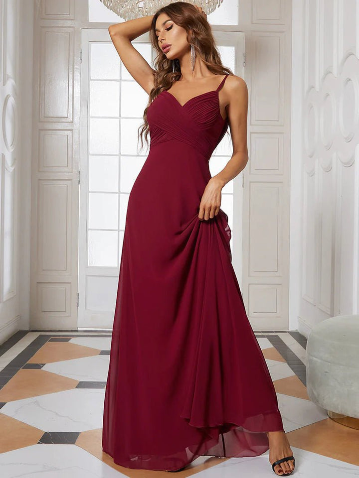 Cowl Back Sweetheart Neckline Evening Dress - CALABRO®