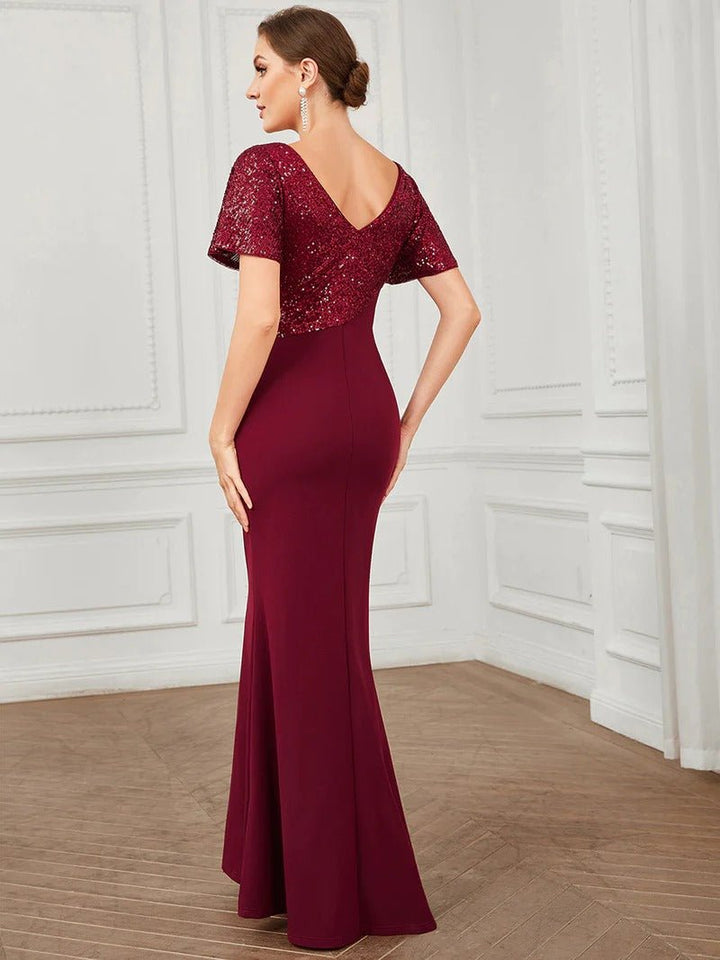 Fishtail Sweetheart Neck Split Evening Dresses - CALABRO®