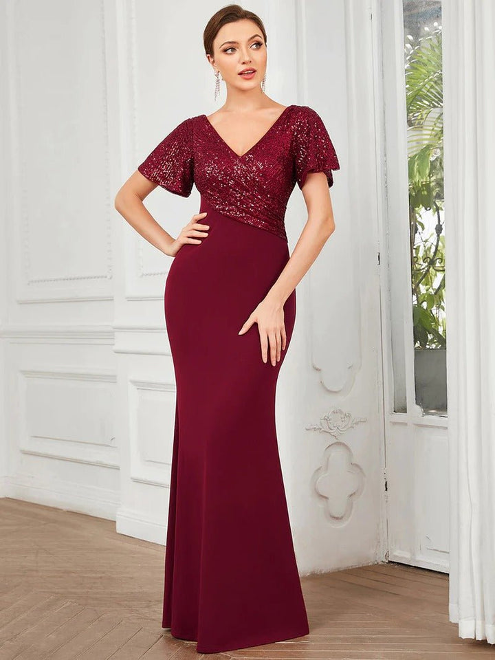 Fishtail Sweetheart Neck Split Evening Dresses - CALABRO®