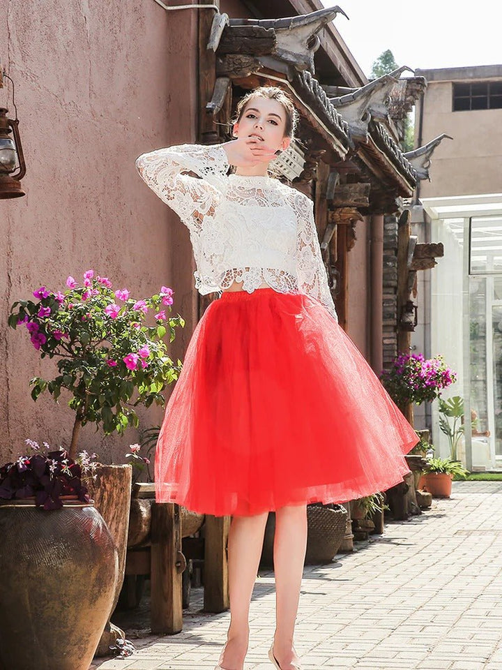 Knee-Length Tulle TUTU Dress Under Skirt - CALABRO®